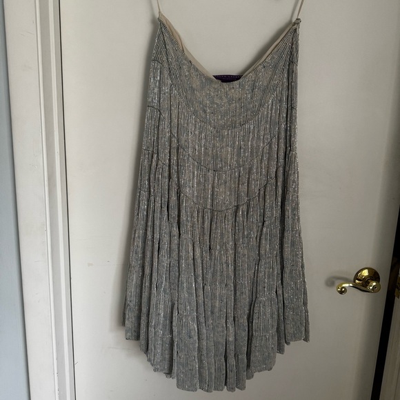 Ralph Lauren Purple Label beaded blue skirt - Picture 4 of 7